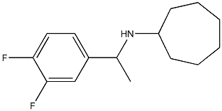 N-[1-(3,4-difluorophenyl)ethyl]cycloheptanamine Struktur