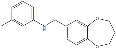 N-[1-(3,4-dihydro-2H-1,5-benzodioxepin-7-yl)ethyl]-3-methylaniline Structure