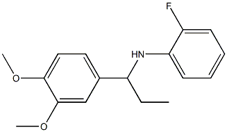 N-[1-(3,4-dimethoxyphenyl)propyl]-2-fluoroaniline Structure