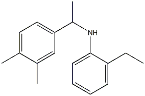 N-[1-(3,4-dimethylphenyl)ethyl]-2-ethylaniline Structure