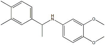 N-[1-(3,4-dimethylphenyl)ethyl]-3,4-dimethoxyaniline 化学構造式