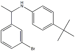 N-[1-(3-bromophenyl)ethyl]-4-tert-butylaniline,,结构式