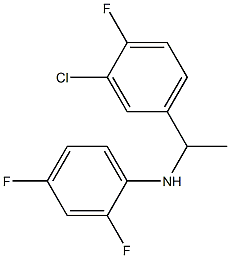 N-[1-(3-chloro-4-fluorophenyl)ethyl]-2,4-difluoroaniline Structure