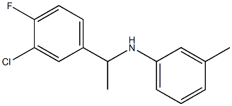 N-[1-(3-chloro-4-fluorophenyl)ethyl]-3-methylaniline Structure