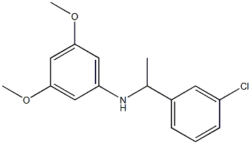 N-[1-(3-chlorophenyl)ethyl]-3,5-dimethoxyaniline Struktur
