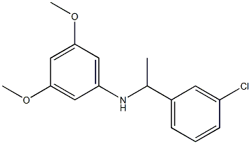 N-[1-(3-chlorophenyl)ethyl]-3,5-dimethoxyaniline Structure