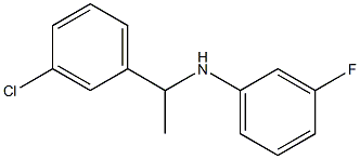 N-[1-(3-chlorophenyl)ethyl]-3-fluoroaniline Structure