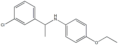 N-[1-(3-chlorophenyl)ethyl]-4-ethoxyaniline Struktur