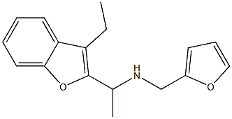 N-[1-(3-ethyl-1-benzofuran-2-yl)ethyl]-N-(2-furylmethyl)amine 结构式