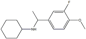  N-[1-(3-fluoro-4-methoxyphenyl)ethyl]cyclohexanamine