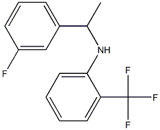 N-[1-(3-fluorophenyl)ethyl]-2-(trifluoromethyl)aniline Structure