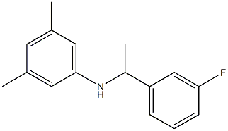 N-[1-(3-fluorophenyl)ethyl]-3,5-dimethylaniline,,结构式
