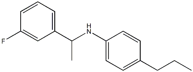 N-[1-(3-fluorophenyl)ethyl]-4-propylaniline Structure