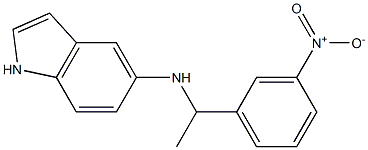 N-[1-(3-nitrophenyl)ethyl]-1H-indol-5-amine Structure