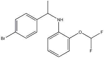 N-[1-(4-bromophenyl)ethyl]-2-(difluoromethoxy)aniline|