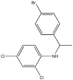 N-[1-(4-bromophenyl)ethyl]-2,4-dichloroaniline Struktur