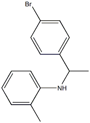 N-[1-(4-bromophenyl)ethyl]-2-methylaniline 化学構造式