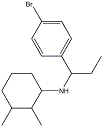 N-[1-(4-bromophenyl)propyl]-2,3-dimethylcyclohexan-1-amine Structure