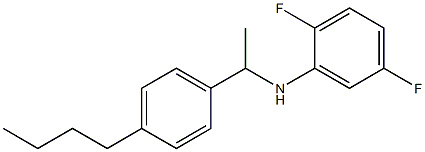 N-[1-(4-butylphenyl)ethyl]-2,5-difluoroaniline 化学構造式