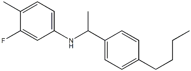 N-[1-(4-butylphenyl)ethyl]-3-fluoro-4-methylaniline,,结构式