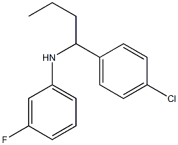 N-[1-(4-chlorophenyl)butyl]-3-fluoroaniline Structure