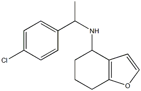 N-[1-(4-chlorophenyl)ethyl]-4,5,6,7-tetrahydro-1-benzofuran-4-amine,,结构式