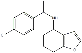 N-[1-(4-chlorophenyl)ethyl]-4,5,6,7-tetrahydro-1-benzofuran-4-amine Structure