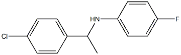 N-[1-(4-chlorophenyl)ethyl]-4-fluoroaniline Struktur