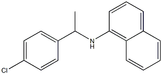 N-[1-(4-chlorophenyl)ethyl]naphthalen-1-amine 化学構造式