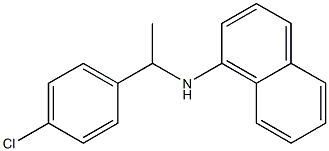 N-[1-(4-chlorophenyl)ethyl]naphthalen-1-amine Structure