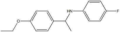 N-[1-(4-ethoxyphenyl)ethyl]-4-fluoroaniline Structure