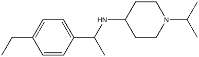 N-[1-(4-ethylphenyl)ethyl]-1-(propan-2-yl)piperidin-4-amine Struktur