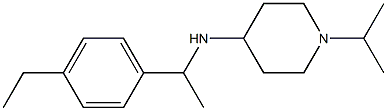 N-[1-(4-ethylphenyl)ethyl]-1-(propan-2-yl)piperidin-4-amine Structure