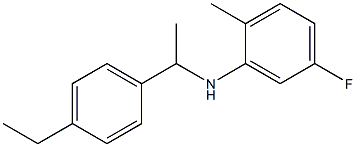 N-[1-(4-ethylphenyl)ethyl]-5-fluoro-2-methylaniline 化学構造式
