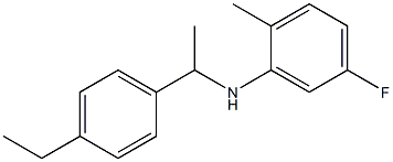 N-[1-(4-ethylphenyl)ethyl]-5-fluoro-2-methylaniline Struktur