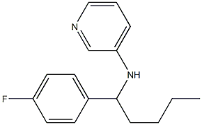 N-[1-(4-fluorophenyl)pentyl]pyridin-3-amine Structure