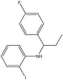 N-[1-(4-fluorophenyl)propyl]-2-iodoaniline|