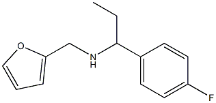 N-[1-(4-fluorophenyl)propyl]-N-(2-furylmethyl)amine,,结构式