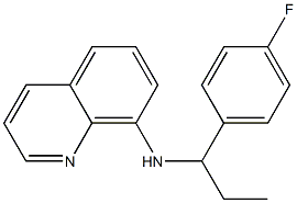 N-[1-(4-fluorophenyl)propyl]quinolin-8-amine 结构式