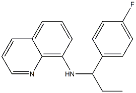 N-[1-(4-fluorophenyl)propyl]quinolin-8-amine,,结构式