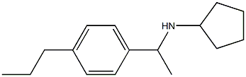 N-[1-(4-propylphenyl)ethyl]cyclopentanamine 化学構造式