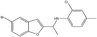 N-[1-(5-bromo-1-benzofuran-2-yl)ethyl]-2-chloro-4-methylaniline