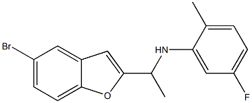 N-[1-(5-bromo-1-benzofuran-2-yl)ethyl]-5-fluoro-2-methylaniline Struktur