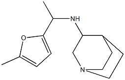 N-[1-(5-methylfuran-2-yl)ethyl]-1-azabicyclo[2.2.2]octan-3-amine,,结构式