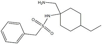 N-[1-(aminomethyl)-4-ethylcyclohexyl]-1-phenylmethanesulfonamide 结构式