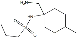 N-[1-(aminomethyl)-4-methylcyclohexyl]propane-1-sulfonamide,,结构式
