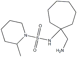 N-[1-(aminomethyl)cycloheptyl]-2-methylpiperidine-1-sulfonamide Struktur
