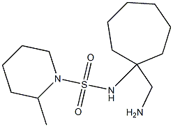 N-[1-(aminomethyl)cycloheptyl]-2-methylpiperidine-1-sulfonamide,,结构式