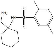 N-[1-(aminomethyl)cyclohexyl]-2,5-dimethylbenzene-1-sulfonamide Struktur