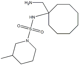 N-[1-(aminomethyl)cyclooctyl]-3-methylpiperidine-1-sulfonamide Structure